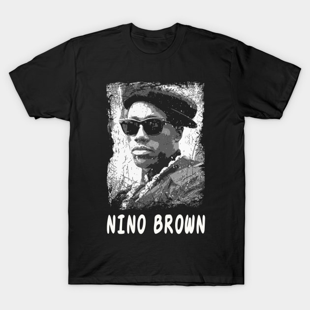 Graphic Art Nino Brown T-Shirt by Black Demon Bear